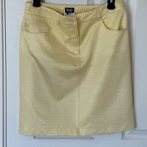 Dolce Gabbana Women Yellow Skirt M